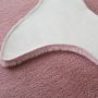 Caty Walfisch kinderteppich einfarbiger fluffy hochflor 80x120cm rosa