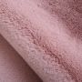 Caty Herz kinderteppich einfarbiger fluffy hochflor 90x90cm rosa