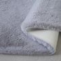 Caty Herz kinderteppich einfarbiger fluffy hochflor 90x90cm silber
