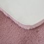 Caty Elefant kinderteppich einfarbiger fluffy hochflor 80x100cm rosa