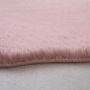 Caty Dino kinderteppich einfarbiger fluffy hochflor 80x100cm rosa