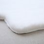 Caty Dino kinderteppich einfarbiger fluffy hochflor 80x100cm weiß