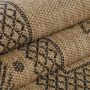 Dhaka Shapl teppich indoor/outdoor rechteckig 280x370cm jute schwarz