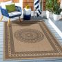 Dhaka Shapl teppich indoor/outdoor rechteckig 280x370cm jute schwarz
