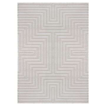 Sahara Veyra teppich kurzflor läufer 80x250cm silber