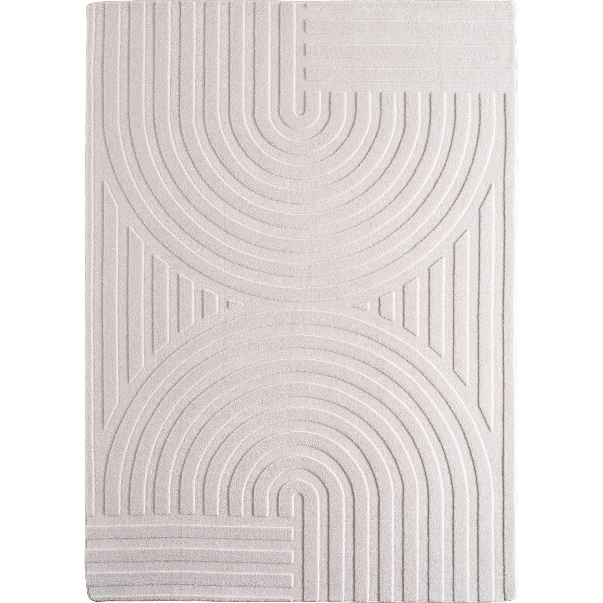 Pompei Uda teppich kurzflor läufer 80x150cm creme