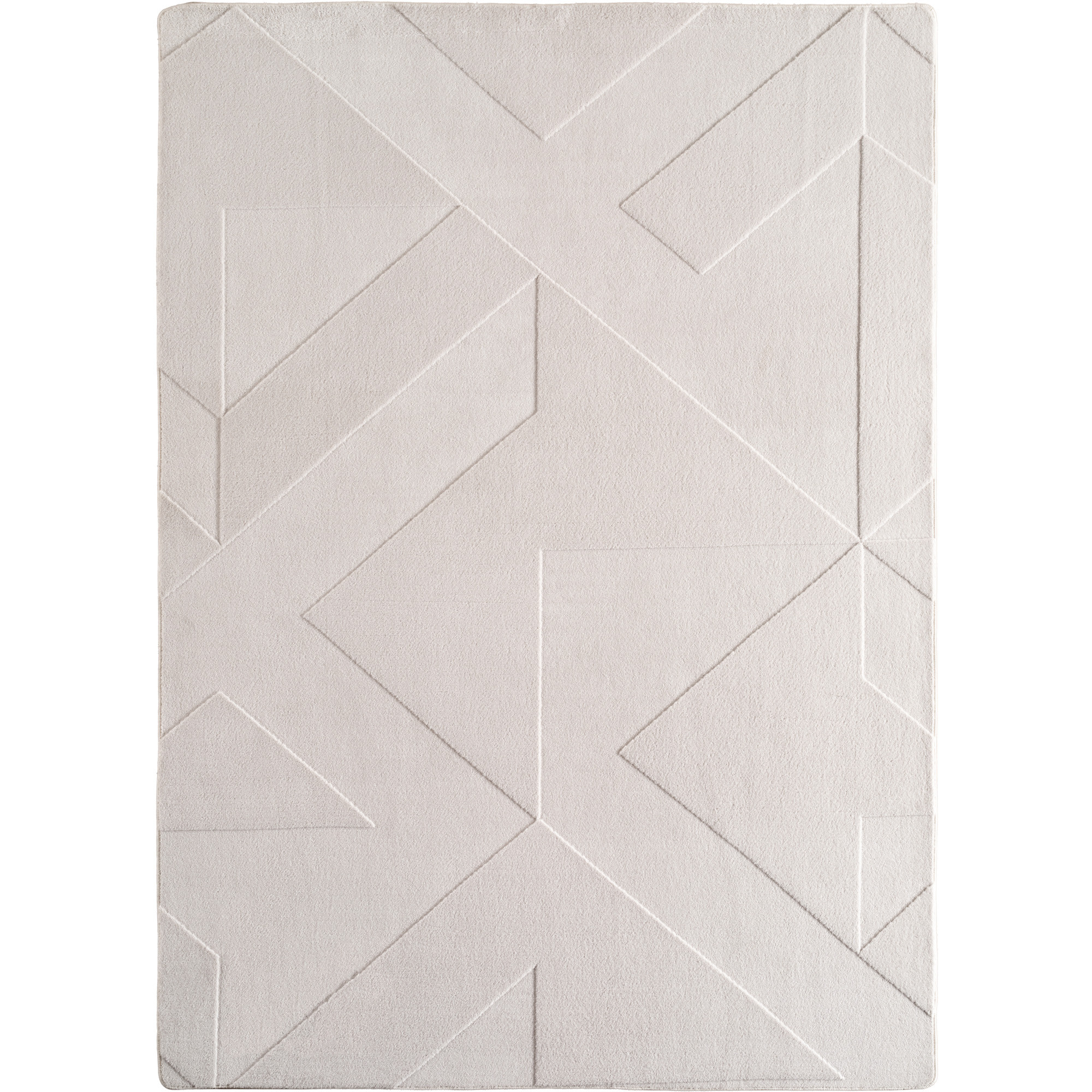 Pompei Aro teppich kurzflor läufer 80x250cm creme