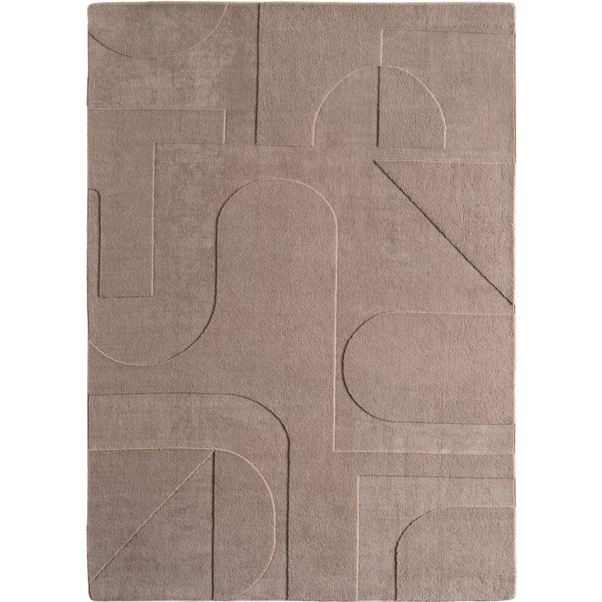 Pompei Yum teppich kurzflor rechteckig 160x230cm beige