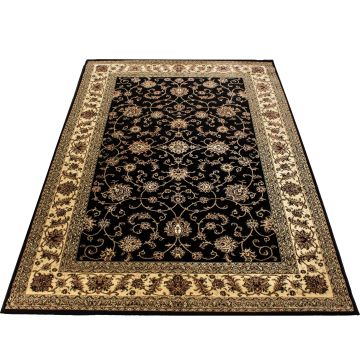 Marrakesh Layla teppich kurzflor rechteckig 80x150cm schwarz