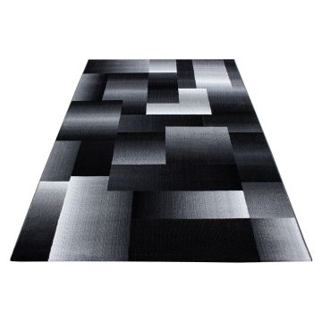 Miami Jawa teppich kurzflor rechteckig 160x230cm schwarz