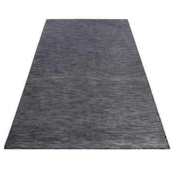 Mambo teppich flachgewebt rechteckig 120x170cm schwarz
