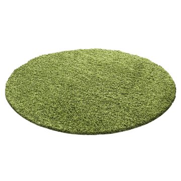 Life Shaggy teppich hochflor rund Ø 200cm grün