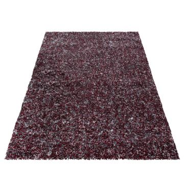 Enjoy Shaggy teppich hochflor rechteckig 140x200cm rot