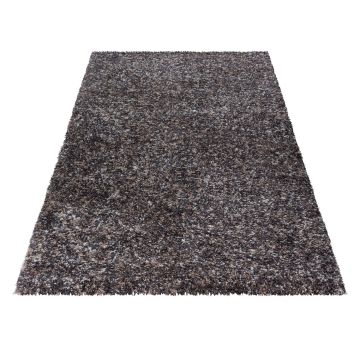 Enjoy Shaggy teppich hochflor rechteckig 160x230cm taupe