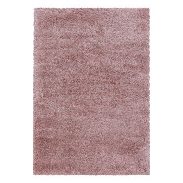 Fluffy Shaggy teppich hochflor rechteckig 160x230cm rose