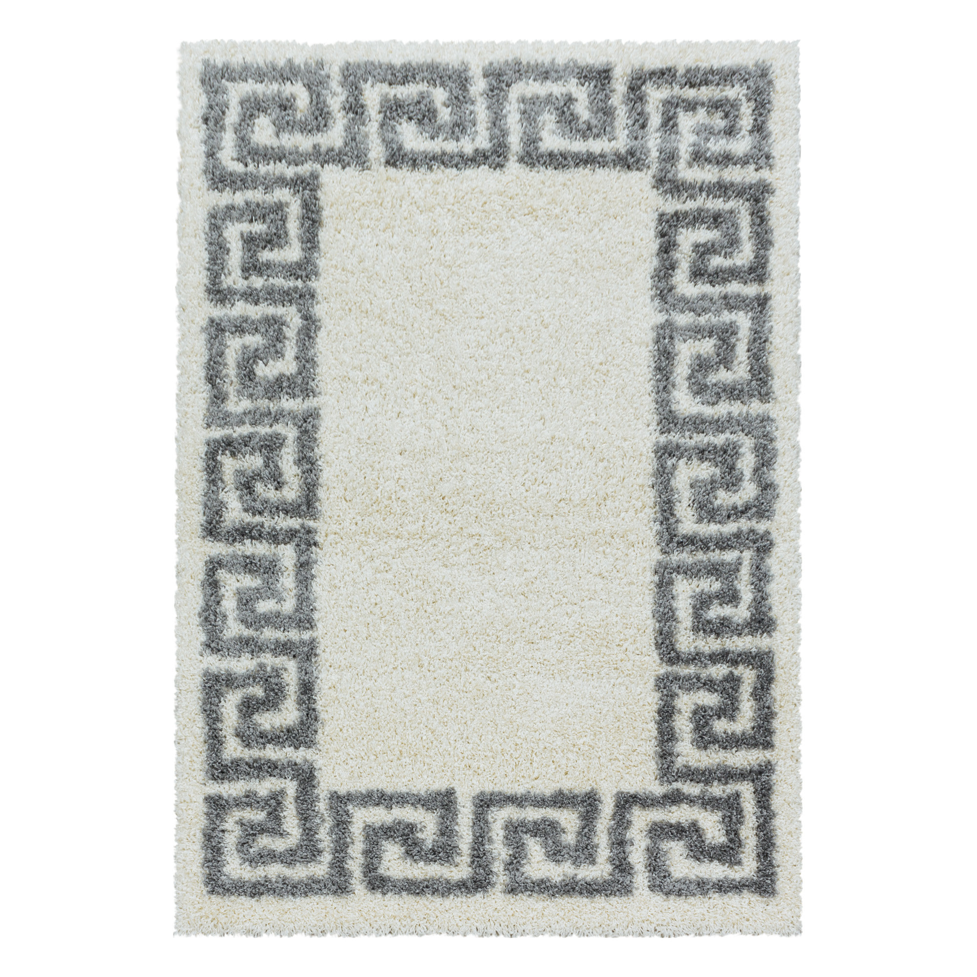 Hera Shaggy teppich hochflor rechteckig 60x110cm creme