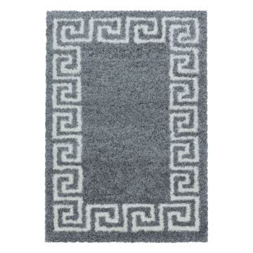 Hera Shaggy teppich hochflor rechteckig 160x230cm grau