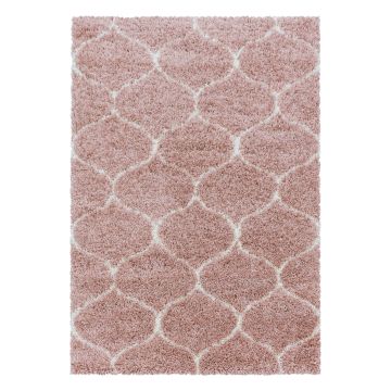 Salsa Shaggy teppich hochflor rechteckig 200x290cm rose