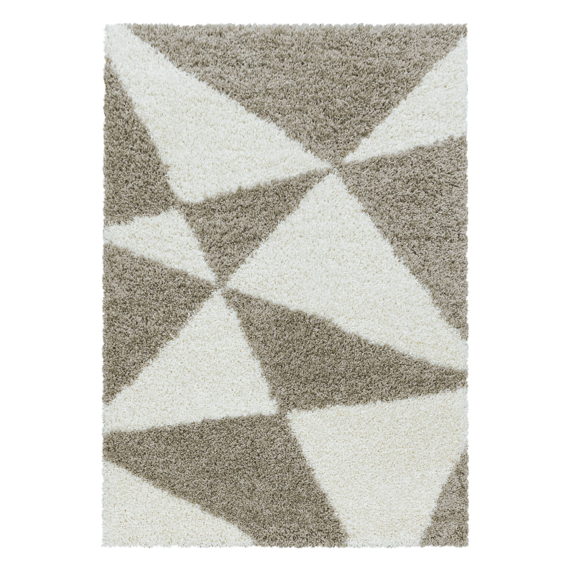 Tango Shaggy teppich hochflor rechteckig 60x110cm beige