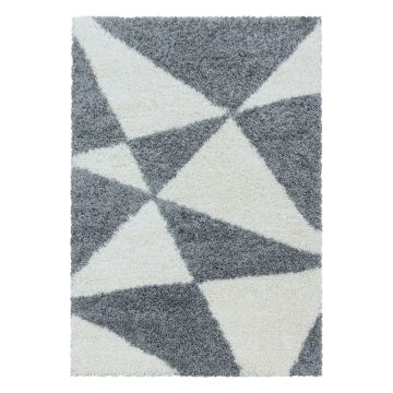 Tango Shaggy teppich hochflor läufer 80x250cm grau