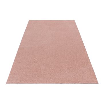 Ata teppich kurzflor rechteckig 120x170cm rose