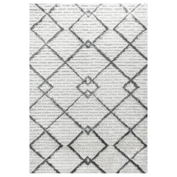 Pisa Trian teppich hochflor rechteckig 80x150cm creme