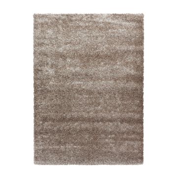 Brilliant Shaggy teppich hochflor rechteckig 120x170cm taupe