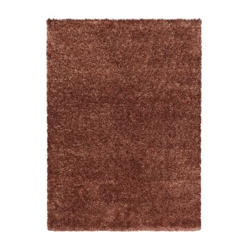 Brilliant Shaggy teppich hochflor rechteckig 160x230cm kupfer