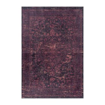 Fiesta Arty anti-rutsch teppich flachgewebt rechteckig 80x150cm rot