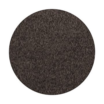 Nizza teppich schlingenflor rund Ø 160cm braun
