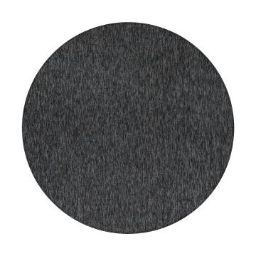 Nizza teppich schlingenflor rund Ø 120cm anthrazit
