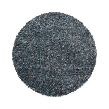 Enjoy Shaggy teppich hochflor rund Ø 80cm blau