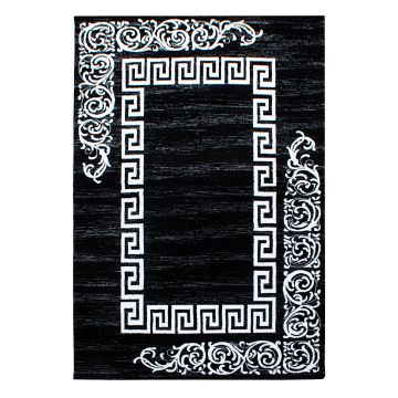 Miami Henna teppich kurzflor rechteckig 140x200cm schwarz