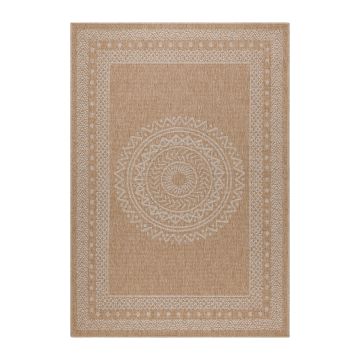 Dhaka Shapl teppich indoor/outdoor rechteckig 140x200cm jute beige