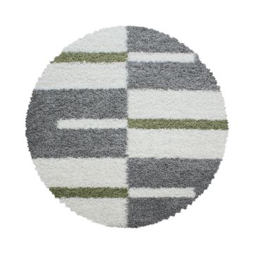 Gala Shaggy teppich hochflor rund Ø 200cm grün