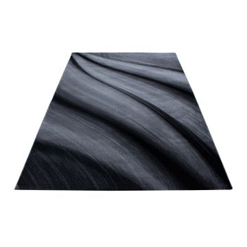 Miami Wüste teppich kurzflor rechteckig 120x170cm schwarz