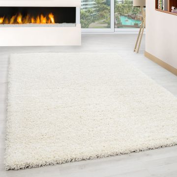 Life Shaggy teppich hochflor rechteckig 300x400cm creme