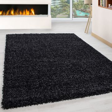 Life Shaggy teppich hochflor läufer 100x200cm anthrazit