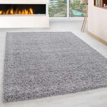 Life Shaggy teppich hochflor rechteckig 300x400cm hellgrau