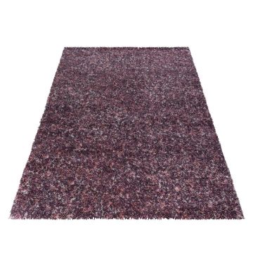 Enjoy Shaggy teppich hochflor rechteckig 60x110cm rosa