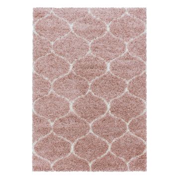 Salsa Shaggy teppich hochflor rechteckig 280x370cm rose