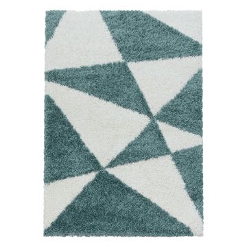 Tango Shaggy teppich hochflor rechteckig 280x370cm blau