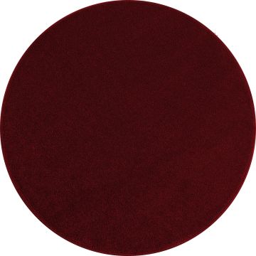 Ata teppich kurzflor rund Ø 120cm rot