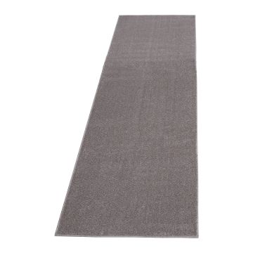 Ata teppich kurzflor läufer 80x250cm beige