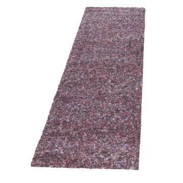 Enjoy Shaggy teppich hochflor läufer 80x250cm rosa