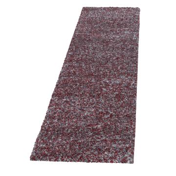 Enjoy Shaggy teppich hochflor läufer 80x250cm rot