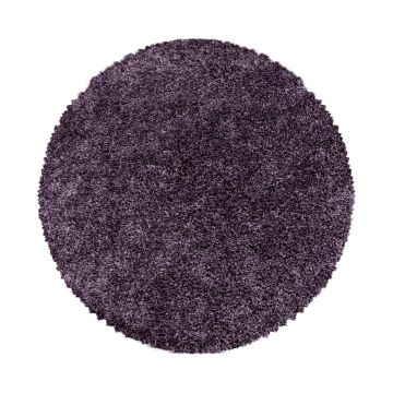 Sydney Shaggy teppich hochflor rund Ø 80cm violett