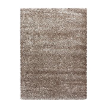 Brilliant Shaggy teppich hochflor rechteckig 280x370cm taupe