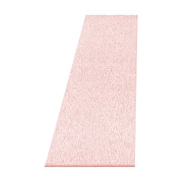 Nizza teppich schlingenflor läufer 80x250cm rose