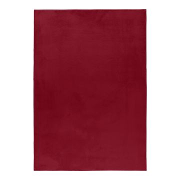 Pouffy teppich fluffy hochflor rechteckig 240x340cm rot